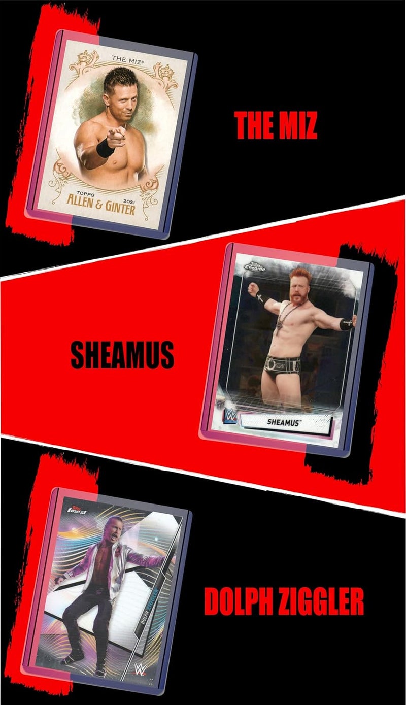 Chaser Wrestling Cards: Roman Reigns, Finn Balor, Brock Lesnar, Randy Orton, Seth Rollins, Rey Mysterio, The Miz, Sheamus, and Dolph Ziggler WWE Superstars Card (9) Gift Pack - Image 4